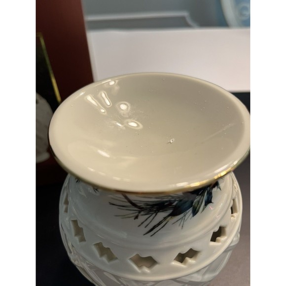 NIB - Lenox Winter Greetings Fragrance Warmer Yankee Candle Vanilla Tart Wax - Picture 6 of 12